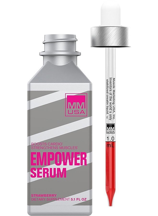 EMPOWER SERUM Bodybuilding Supplement for Women. Level Up with a Liquid Creatine Pre-Workout Supplement with No Side-Effects. Build Muscles and Stamina, Recover Faster Powered by Amino Energy.