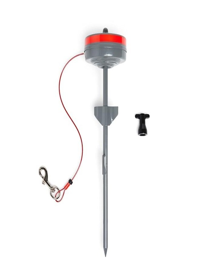 EveryYay Stretch Your Legs Heavy Retractable Tie Out for Dogs up to 100 lbs. 15' ft. - Image 2