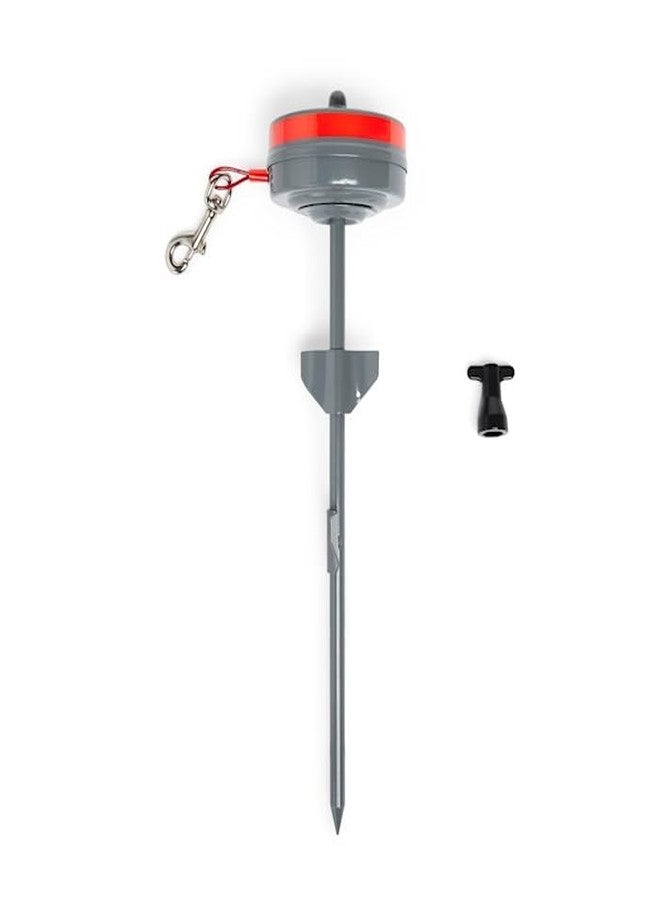 EveryYay Stretch Your Legs Heavy Retractable Tie Out for Dogs up to 100 lbs. 15' ft. - Image 1