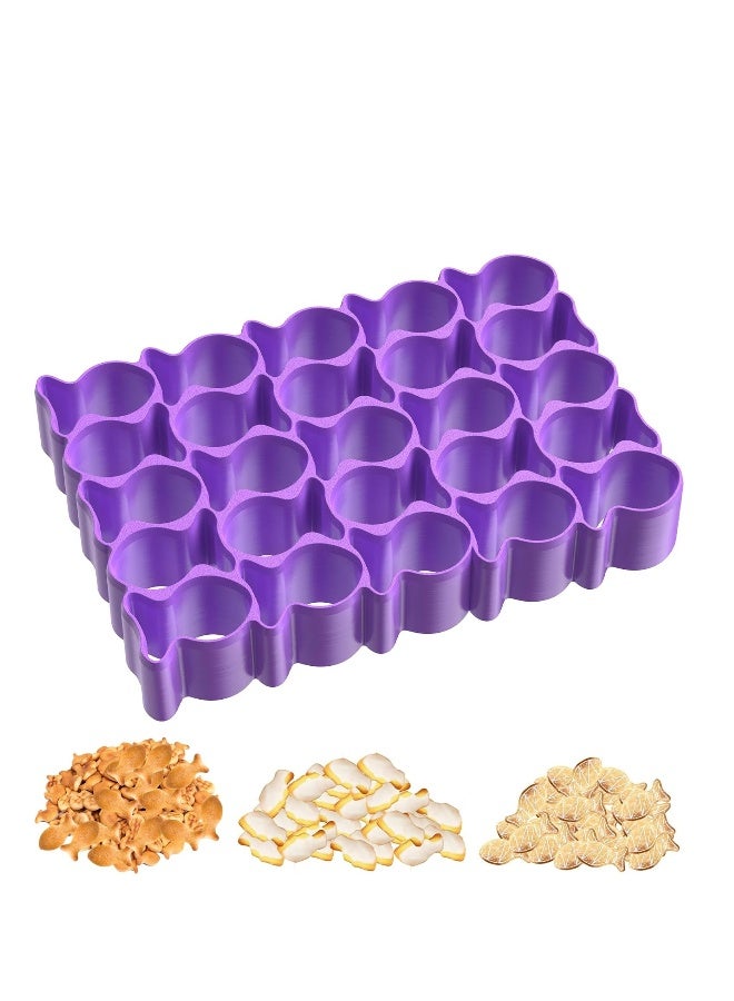 Fish Cracker Cookie Cutter, Biscuit Cutters, 25Pcs Mini Fish Biscuit Cutter, Gold Fish Cutter for Crackers, Plastic Tiny Treats Baking Mold For Fish Shaped Foods for Children Boys Girls - Image 1