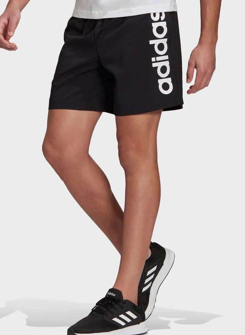 adidas شورت بخصر مطاطي