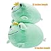 CAZOYEE Super Soft Frog Plushies Gifts for Girls Boys Cuddly Plush Decoration Cute Frog Snuggly Hugging Pillow - Image 2
