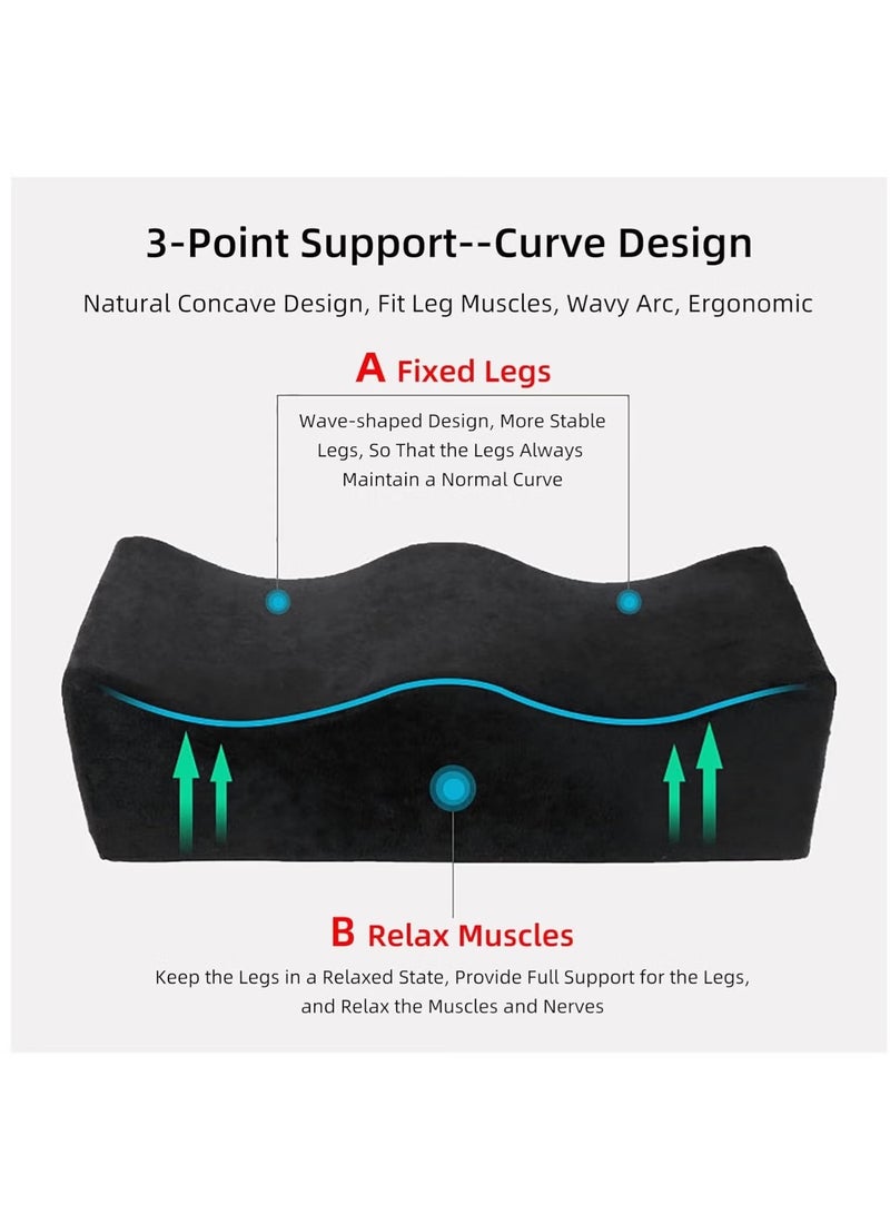 Ailily Portable BBL Pillow, Seat Cushion Pillow, Seat Cushion Pillow,, Car, Office, Computer Chair Leg Support (Dark Blue) - Image 4