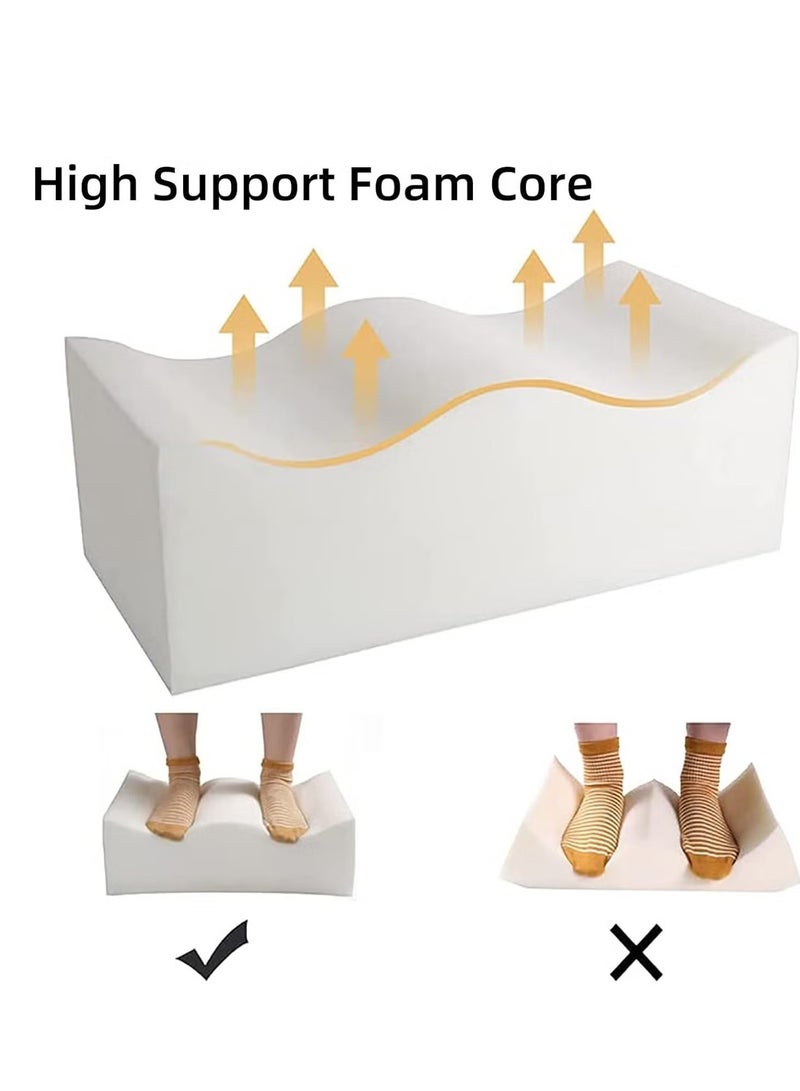 Ailily Portable BBL Pillow, Seat Cushion Pillow, Seat Cushion Pillow,, Car, Office, Computer Chair Leg Support (Dark Blue) - Image 5