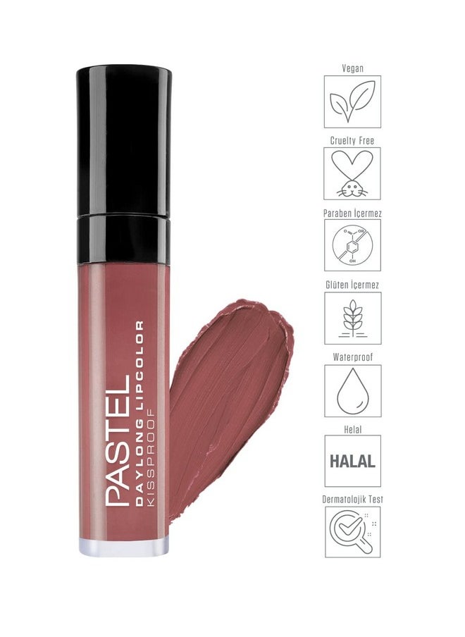 PASTEL أحمر شفاه سائل من ماركة داي لونج 39، مكياج شفاه سائل يدوم طويلاً بلمسة نهائية غير لامعة، لون غني بالصبغة، مبهج  - Image 4