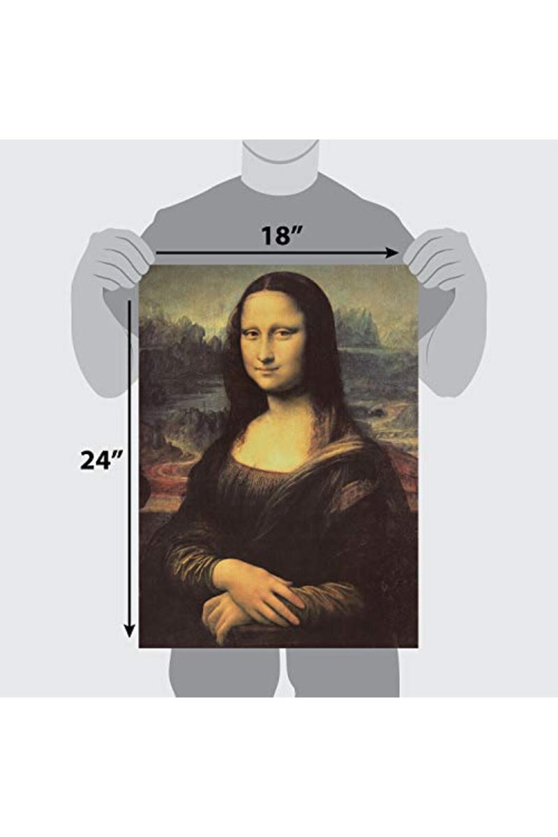Palace Learning ALAYRA Palace Learning 3 Pack - Mona Lisa Poster by Leonardo Da Vinci + Starry Night & Over the Rhone by Vincent Van Gogh - Fine Art Prints (LAMINATED, 18" x 24") - Image 3
