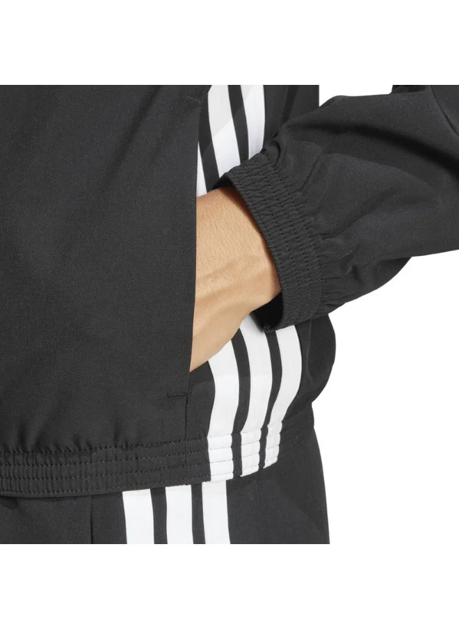 اديداس adidas TE 3S WOVEN JKT Black Training TRACK TOPS for Women - 2XS