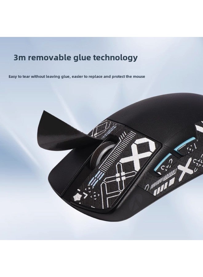 For ASUS ROG Dragon Scale ACE X AimLab Cooperation Edition Mouse Anti-slip Sticker Sweat Sticker Anti-hand Sticker-color: A Blue Snowflake Pattern Mouse Sticker  - Image 4