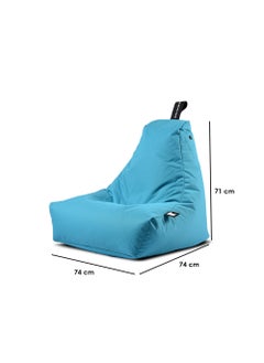 Extreme Lounging Extreme Lounging® - Original Mini Bean Bag for kids - Made in UK - Premium Quality Double Stitched Bean Bag - UV Protected & Waterproof - Small BeanBags Chair - Ideal for Indoor & Outdoor Use - Aqua  - Image 2