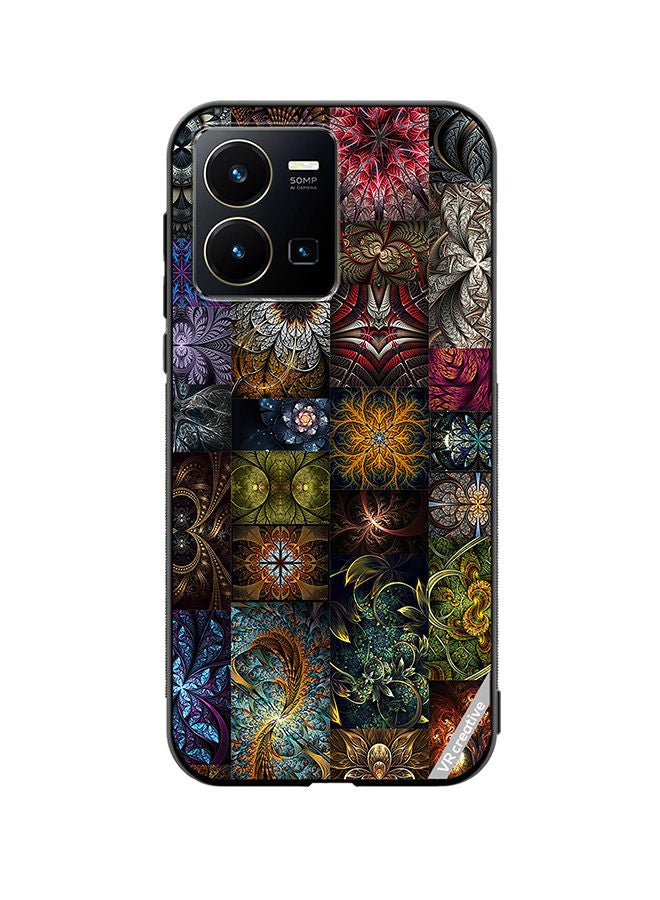 VR CREATIVE Protective Case Cover For Vivo Y35 30 Mind Blowing Pieces Of Algorithmic Fractal Art Design Multicolour