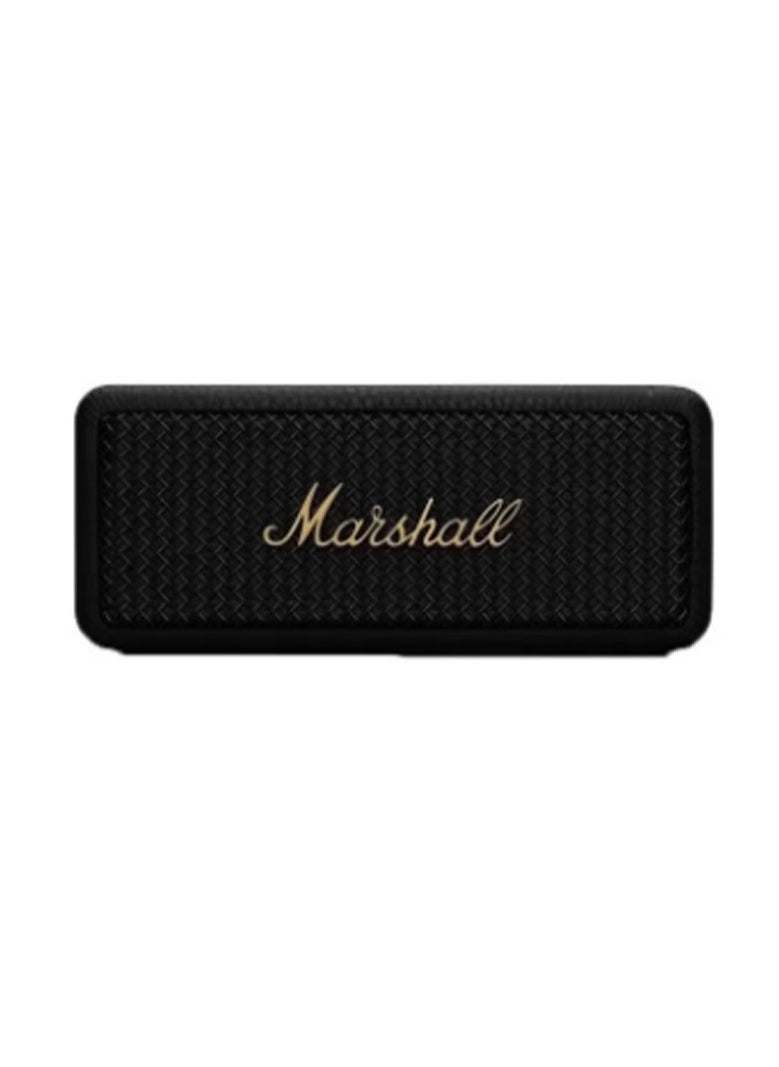 Marshall - Emberton II Portable Bluetooth Speaker - Black and Brass - Image 1
