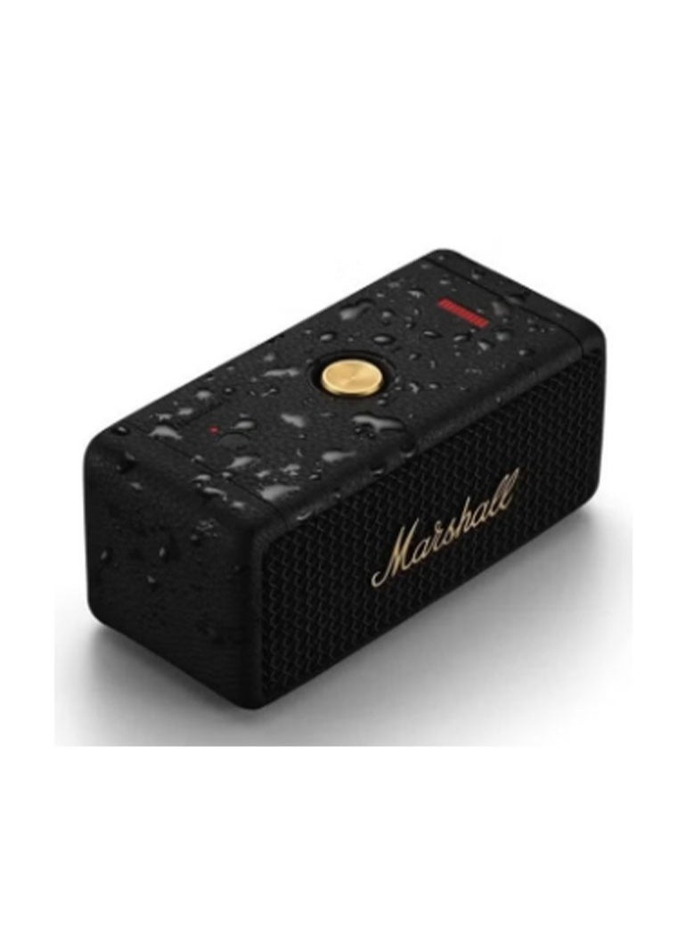 Marshall - Emberton II Portable Bluetooth Speaker - Black and Brass - Image 1