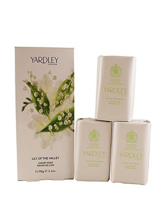 Yardley Lily Of The Valley By Yardley Of London For Women Luxury Soap 3.5 Ounce 3 Bars Per Box  - Image 1