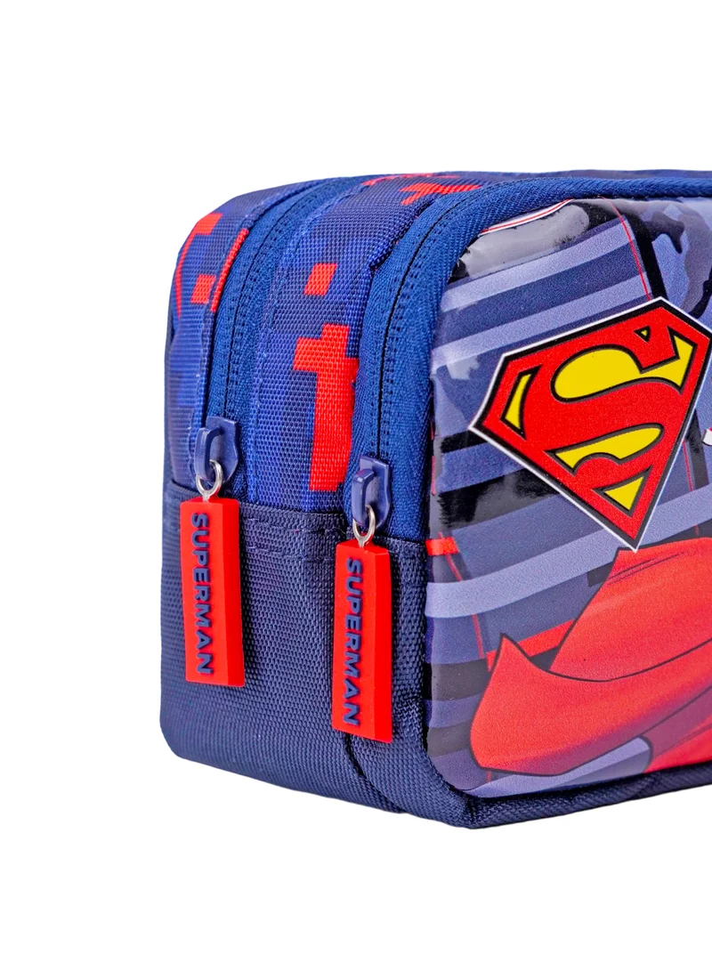 وارنر بروس Warner Bros. Superman Superpower Dual Compartment Pencil Case