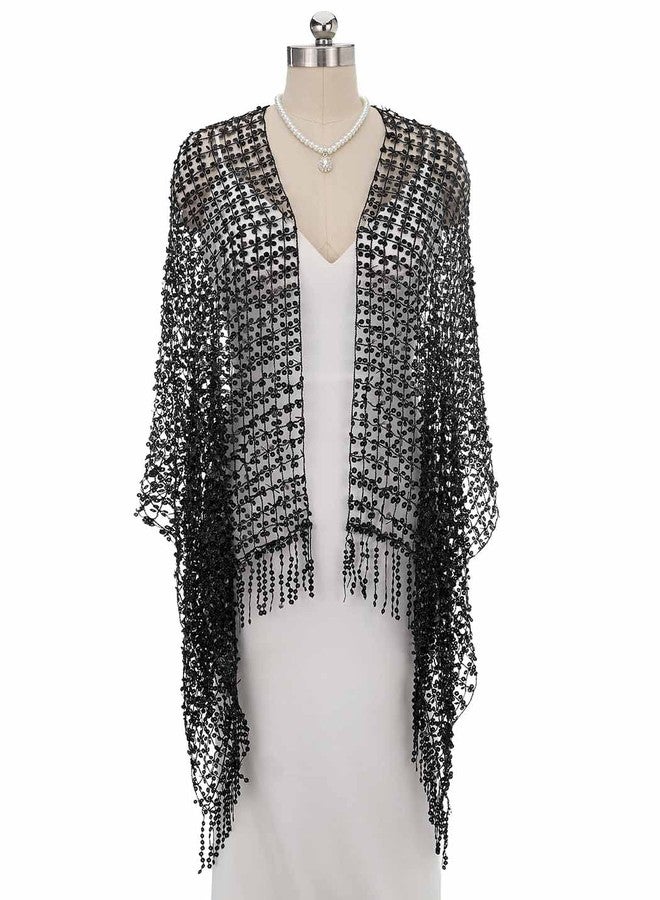 إيز ديلي شالات وأغطية نسائية من إيز ديلي لفساتين السهرة، وشاح زفاف مزين بالترتر، عباءة حفلات براقة للعروس ووصيفاتها - Image 2