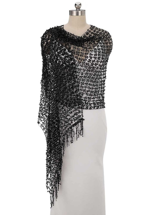 إيز ديلي شالات وأغطية نسائية من إيز ديلي لفساتين السهرة، وشاح زفاف مزين بالترتر، عباءة حفلات براقة للعروس ووصيفاتها - Image 5