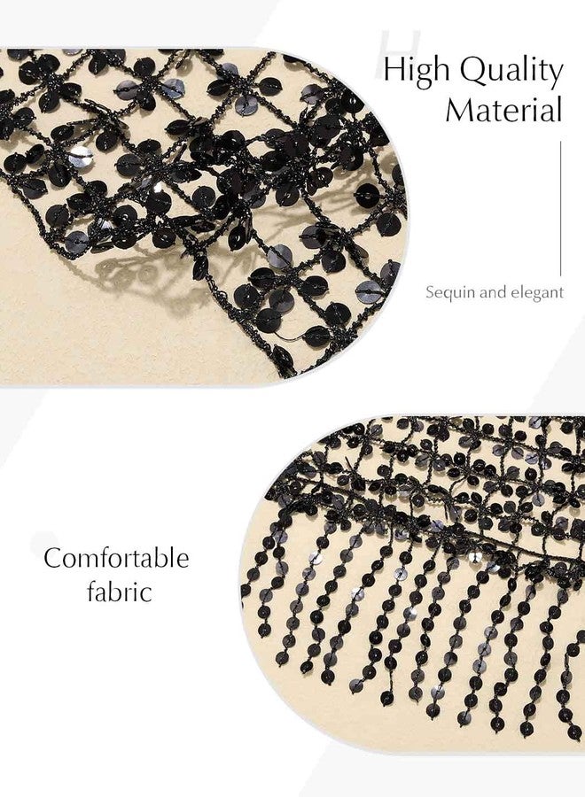 إيز ديلي شالات وأغطية نسائية من إيز ديلي لفساتين السهرة، وشاح زفاف مزين بالترتر، عباءة حفلات براقة للعروس ووصيفاتها - Image 4