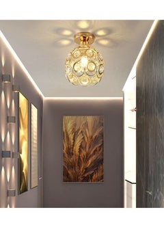 C&C Home Modern Creative Home Decoration Light Fixture Iron Oxeye Golden Ceiling Lamp for Living Room Bedroom Balcony Ceiling Lighting Fixture 20x15 cm  - Image 2