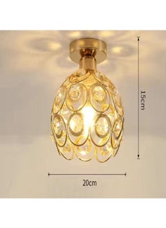 C&C Home Modern Creative Home Decoration Light Fixture Iron Oxeye Golden Ceiling Lamp for Living Room Bedroom Balcony Ceiling Lighting Fixture 20x15 cm  - Image 3