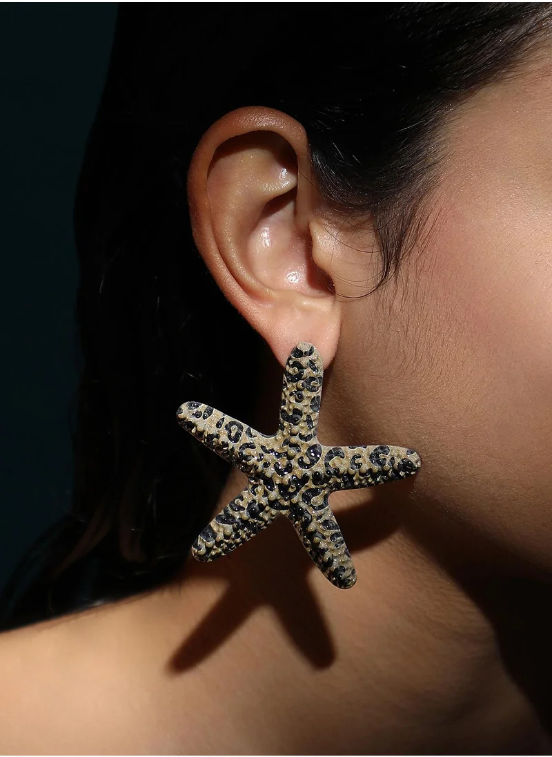 SOHI Women's The Starfish Drop Earrings