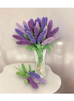 Happy Threads Happy Threads|Lovely Lavenders,(Eco-Friendly Handcrafted Single Stem Crocheted Flowers - Child-Safe, Lead-Free, Sustainable Decor & Gift Solution (Violet)  - Image 3