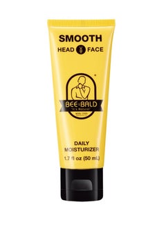 Bee Bald Bee Bald SMOOTH Daily Moisturizer tones, hydrates, moisturizes & smooths away fine lines, wrinkles & dry patches; helps control oil & shine to feel cool, fresh and comfortable, 1.7 Fl Oz, Each  - Image 1