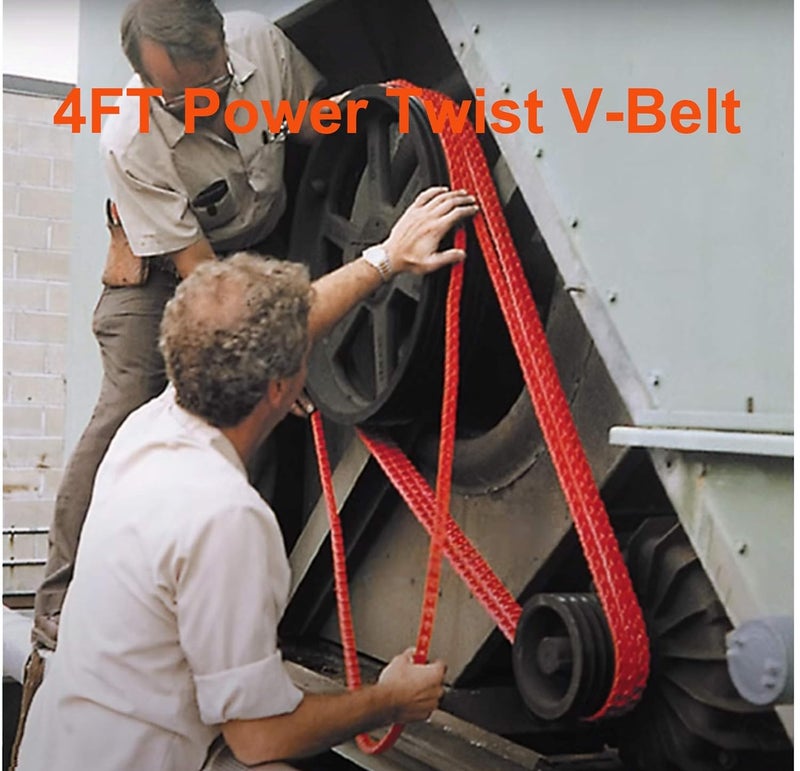 Ketofa 8FT Power Twist V-Belt 1/2-Inch x 8 Feet A Type, Adjustable Link V - Belt Type A Perfect for Lathes, Drill Press, Table Saws and Other Woodworking Tools (2PCS 4FT) - Image 4