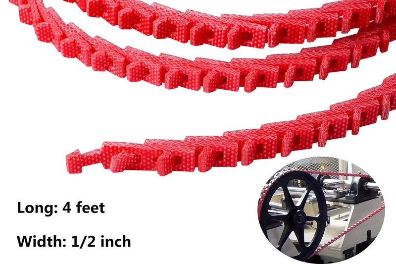 Ketofa 8FT Power Twist V-Belt 1/2-Inch x 8 Feet A Type, Adjustable Link V - Belt Type A Perfect for Lathes, Drill Press, Table Saws and Other Woodworking Tools (2PCS 4FT) - Image 2