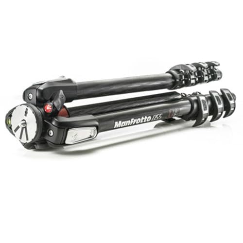 Manfrotto 055 Carbon Fiber 4-Section Tripod with Horizontal Column (MT055CXPRO4),Black - Image 2