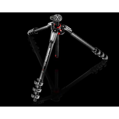 Manfrotto 055 Carbon Fiber 4-Section Tripod with Horizontal Column (MT055CXPRO4),Black - Image 5