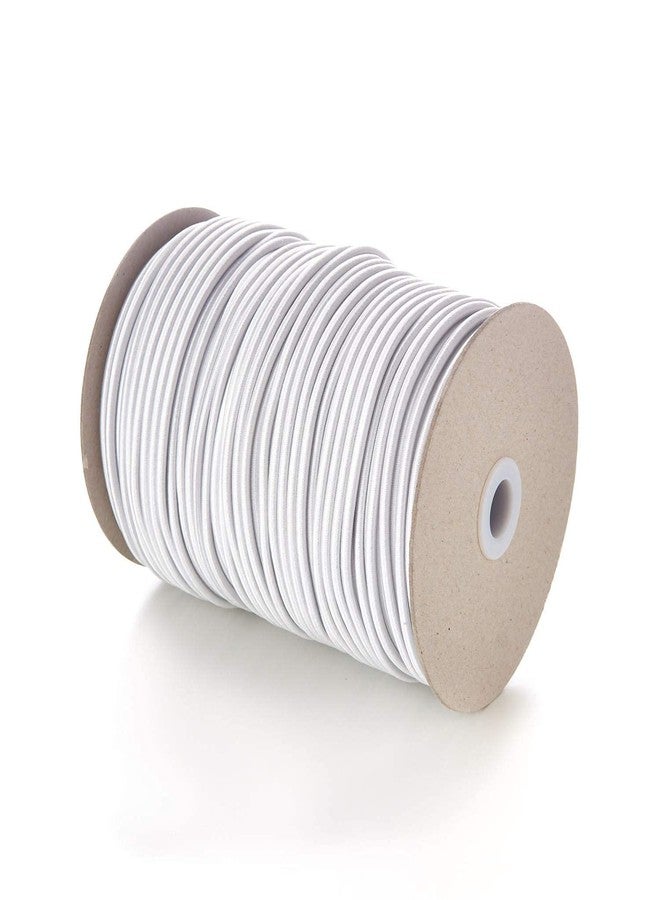 BOBBINY Round Elastic Cord for Scrunchies | 2MM Stretch Cord for Hair Ties, Sewing & DIY Projects | Strong & Soft Elastic Band 10 Meter (White) - Image 2