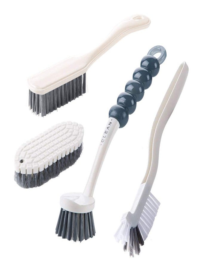 ANERONG Multi-Purpose Scrub Brush Set - 4 Pack Kitchen Cleaning Brushes with Stiff Bristles for Dishes, Pots, Pans, Sink & Bottles - Dish Brush with Ergonomic Handle - Image 1