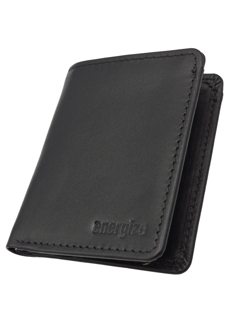 Energize Bi-Fold Genuine Leather Wallet for Men, Premium Leather Material with Versatile Compartment, Ideal for Traveling & Daily Use, Perfect Gift for Any Occasion  - Image 1
