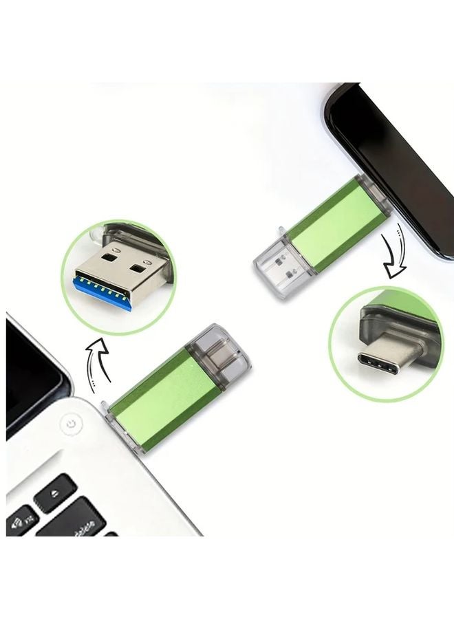 128 جيجابايت نوع C محرك أقراص USB فلاش 2 في 1 عصا الذاكرة OTG لنظام Android جهاز MacBook الكمبيوتر المحمول - Image 5