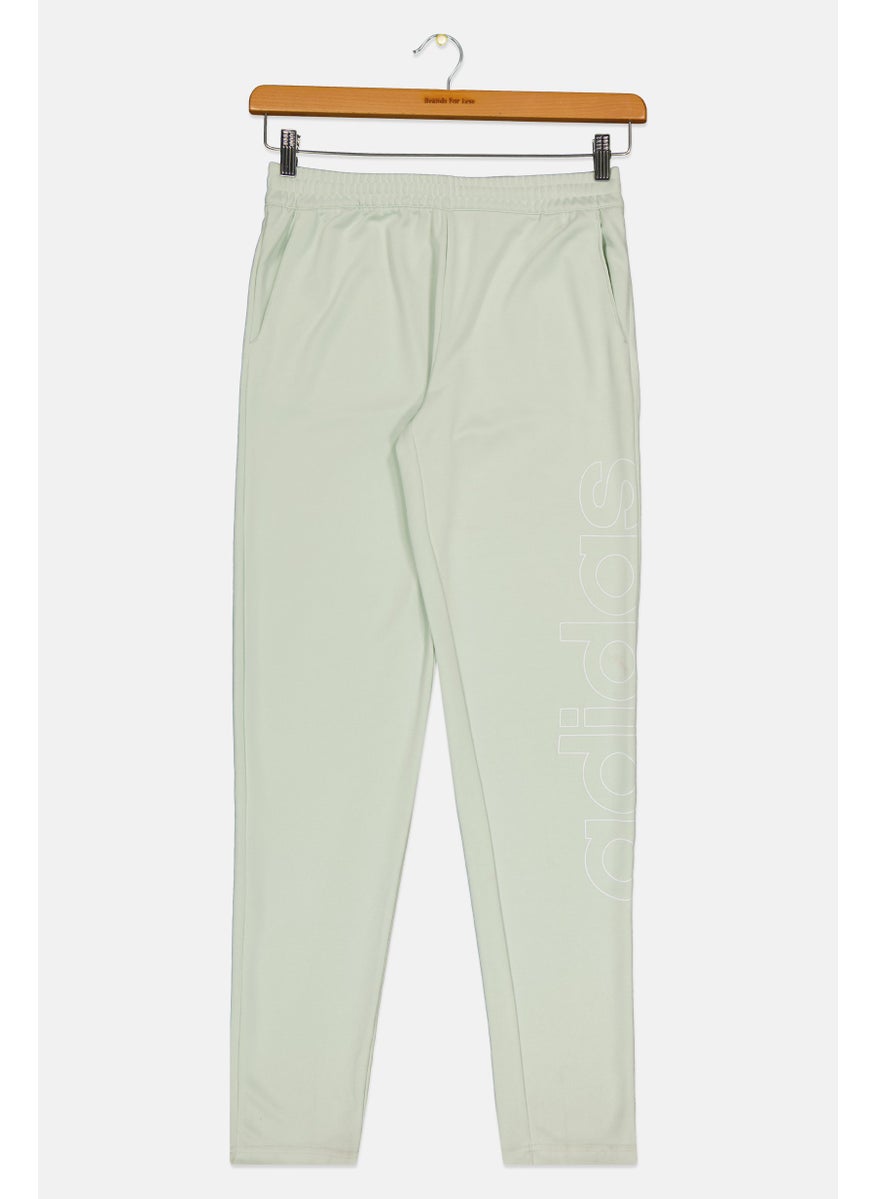 Adidas Kids Boy Brand Logo Training Track Pants, Mint Green  - Image 1