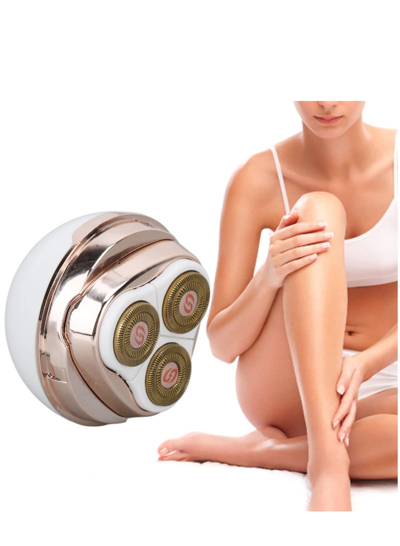 كابتن تيك Women's Electric Shaver, Rechargeable Body Hair Removal Trimmer with 3 Detachable Blades for Smooth Shaving on Arms and Legs - Ideal Lady Shaver for Effortless Grooming. - Image 1