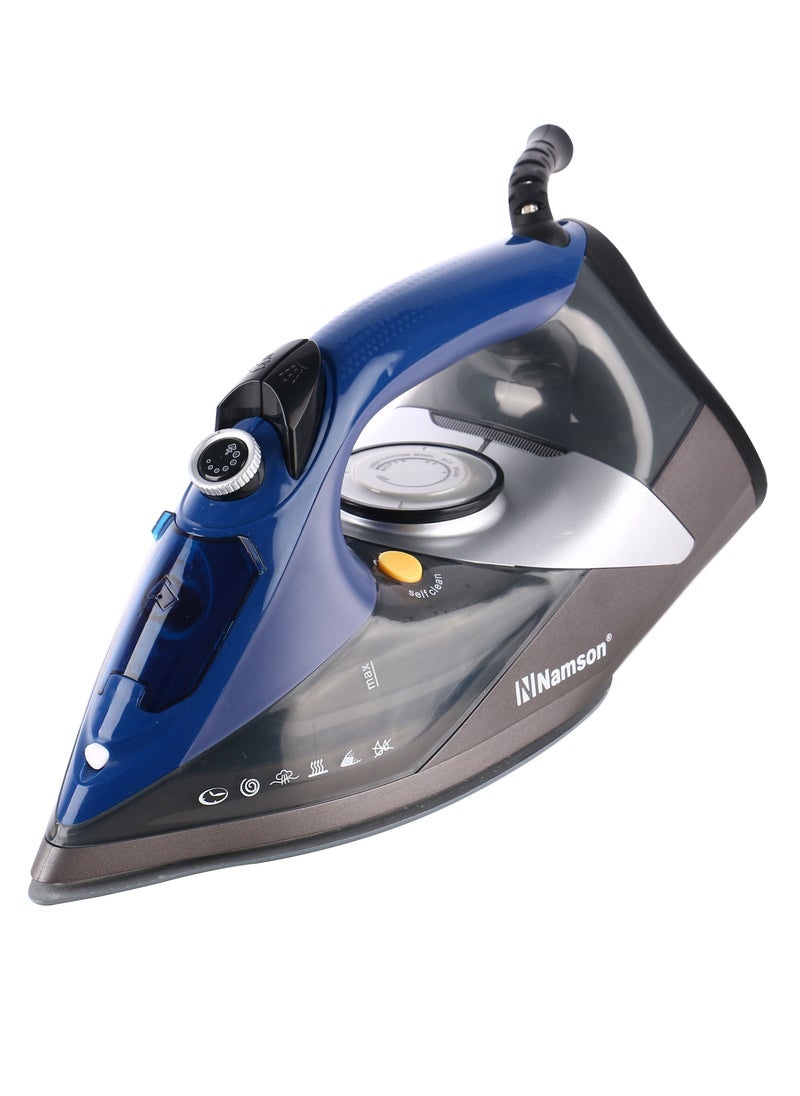 NAMSON - Namson Steam Iron Powerful Burst of Steam - Dry/Steam/Spray Functions, Adjustable Temperature Control, Ceramic Soleplate - 2200W - Image 1