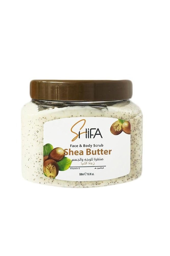 Shifa Face & Body Scrub with Shea Butter 300 ml
