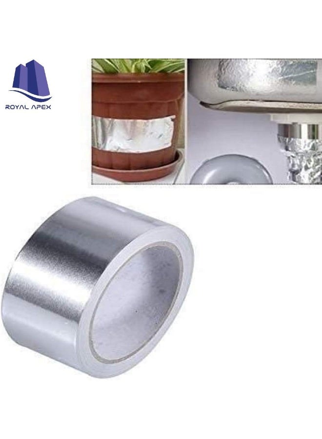 Royal Apex Multi-Purpose Strong Aluminium Foil Adhesive Insulation Tape For Roof Leak Surface Crack Window Sill Gap Pipe Rupture Boat Sealing Etc‚ 3 Inch Pack Of 2 Aluminium Tap - Image 5