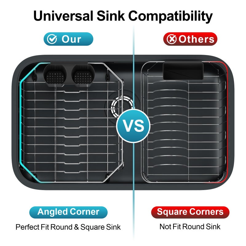 iSPECLE Small in Sink Dish Drying Rack - Stainless Steel Compact Inside Sink Dish Drainer for RV Apartment Kitchen, Rust Resistant, 11.6" W x 13.4" L, Silver - Image 5