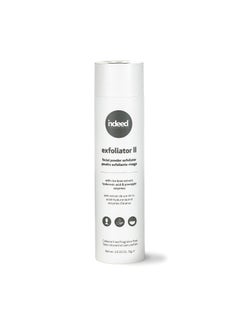 Indeed Labs Indeed Laboratories Exfoliator II: Daily Facial Scrub Powder, Deep Cleansing, Rice Bran Powder Exfoliant, Achieve Brighter Smoother skin with Malic Acid, Powder to Foam, Gentle Face Scrub, 2.6oz / 75g 