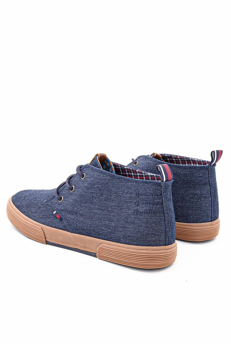 Ben Sherman Men Lace Up Bristol Chukka Casual Shoes, Navy  - Image 2