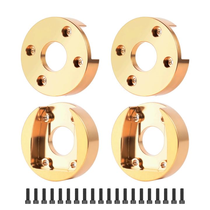 GLOBACT 82g Solid Brass Weights Wheel Counterweight for Axial AXP8 GILAMON 22 4X4 18 RC Trail Buggy Upgrade Parts 4PCS - Image 1