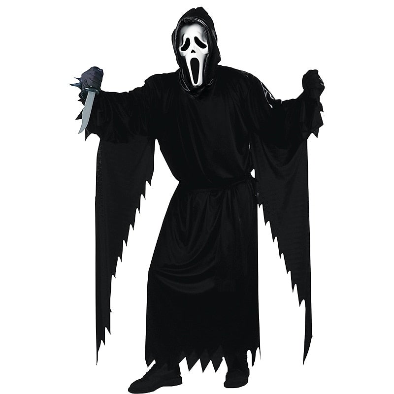 Y&D Halloween Group Family Costumes Death Ghostface Scream Horror Scary Costume Kid's Adults' Girls' Halloween Carnival Party Stage Easy Halloween Costumes Dress Up - Image 4