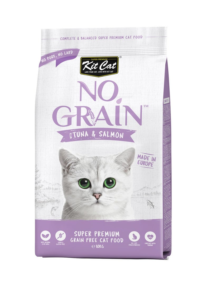 كيت كات كت كات بدون حبوب مع التونة والسلمون 10 كجم