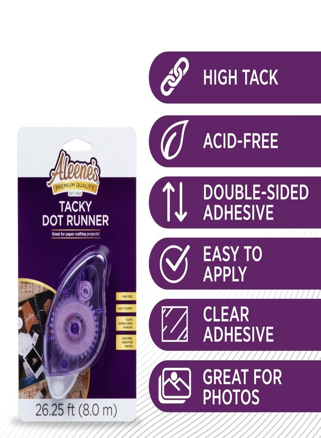 Aleene's Tacky Dot Runner, Clear Crafter's Tape, Easy Application, Premium Choice for Paper Crafts - Image 3