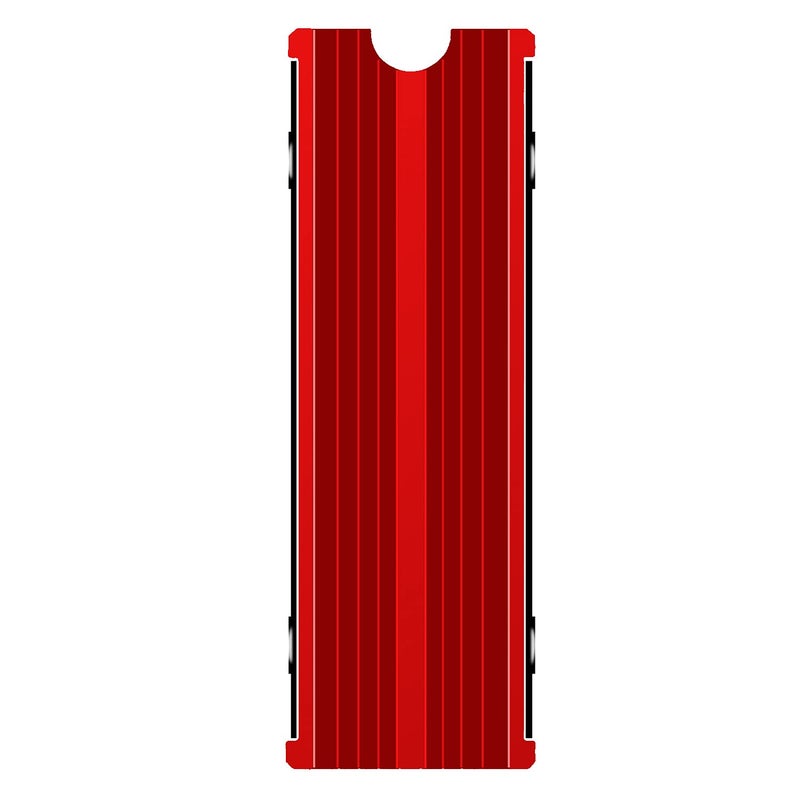 SGTKJSJS M.2 Heatsink Cooler 2280 SSD Double-Sided Heat Sink with Thermal Silicone pad for PS5/PCPCIE NVME M2 SSD (red) - Image 1