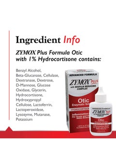 Zymox Advanced Formula Otic Plus Enzymatic Ear Solution For Dogs And Cats With 1% Hydrocortisone, 1.25Oz  - Image 5