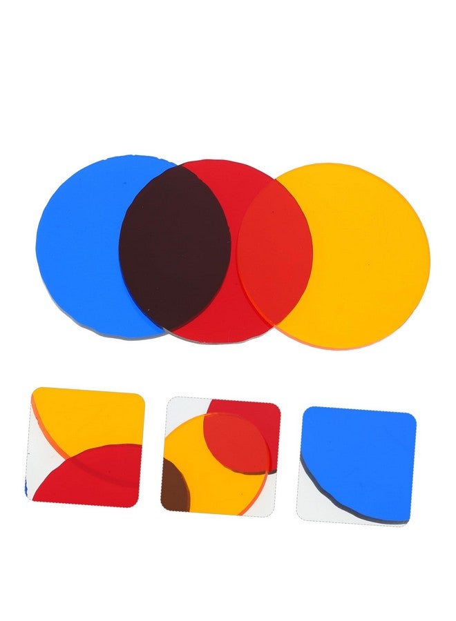 سولوستر SOLUSTRE 9 قطع أداة تعليمية فلاتر ألوان مستديرة فلتر إضاءة ملون كاميرا رأس دائري فلاشات لوحة تصحيح الألوان مجموعة فلاتر ألوان فلاتر ألوان للأضواء فيلم كاميرا بلاستيك - Image 5