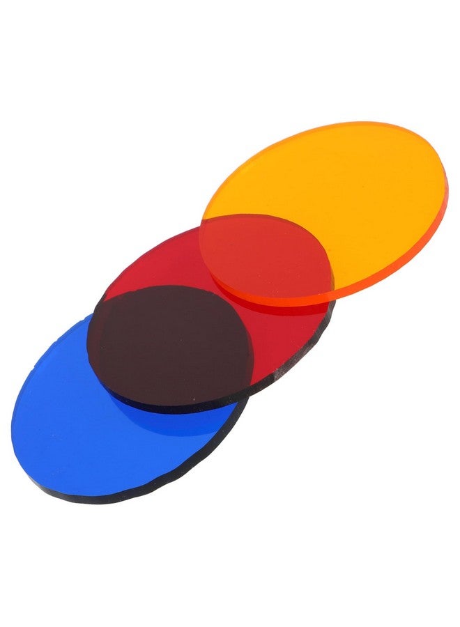 سولوستر SOLUSTRE 9 قطع أداة تعليمية فلاتر ألوان مستديرة فلتر إضاءة ملون كاميرا رأس دائري فلاشات لوحة تصحيح الألوان مجموعة فلاتر ألوان فلاتر ألوان للأضواء فيلم كاميرا بلاستيك - Image 1